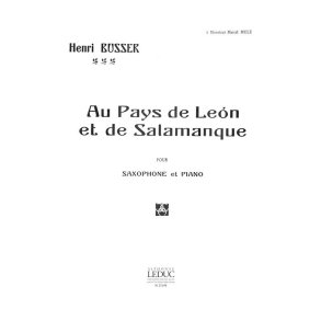 Henri Büsser: Au Pays de Léon et de Salamanque Op.116 (Saxophone-Alto & Piano)