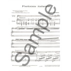 Eug&egrave;ne Bozza: Fantaisie italienne (Saxophone-Alto & Piano)