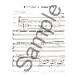 Eug&egrave;ne Bozza: Fantaisie italienne (Saxophone-Alto & Piano)