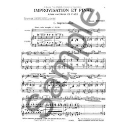 Jean Rivier: Improvisation et Final (Oboe & Piano)