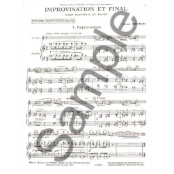 Jean Rivier: Improvisation et Final (Oboe & Piano)