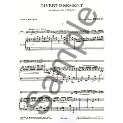 Pierre Max Dubois: Divertissement (Saxophone-Alto & Piano)