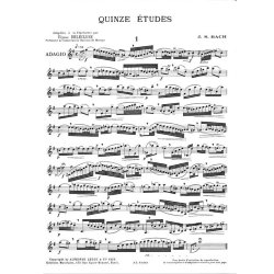 Johann Sebastian Bach: 15 Etudes (Clarinet solo)