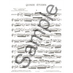 Johann Sebastian Bach: 15 Etudes (Clarinet solo)
