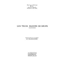 Delamoriniere Repertoire Folklorique No79 Les 3 Marins De Groix 4pt Bk