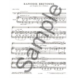 Robert Bariller: Rapsodie bretonne (Saxophone-Alto & Piano)