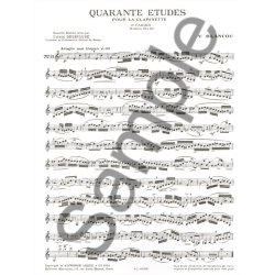 V. Blancou: 40 Etudes Vol.2 (Clarinet solo)