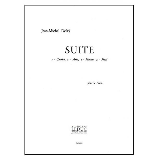 Jean Michel Defaye: Suite (Piano solo)