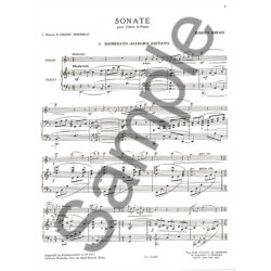 Kishio Hirao: Sonata, for Violin and Piano