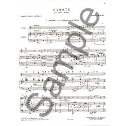 Kishio Hirao: Sonata, for Violin and Piano