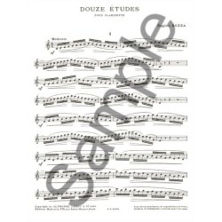 Eug&egrave;ne Bozza: 12 Etudes (Clarinet solo)