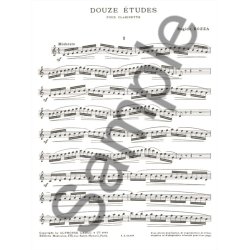 Eug&egrave;ne Bozza: 12 Etudes (Clarinet solo)