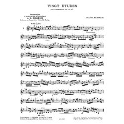 Marcel Bitsch: 20 Etudes pour Trompette (Trumpet solo)