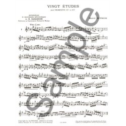 Marcel Bitsch: 20 Etudes pour Trompette (Trumpet solo)