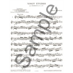 Marcel Bitsch: 20 Etudes pour Trompette (Trumpet solo)