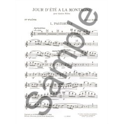 Eug&egrave;ne Bozza: Jour d'Et&eacute; &agrave; la Montagne (Flutes 4)