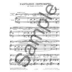 Andr&eacute; Jolivet: Fantaisie Impromptu (Alto Saxophone And Piano)
