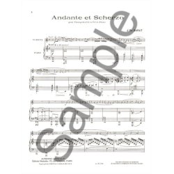 Jacques Ed. Barat: Andante Et Scherzo (Trumpet And Piano)