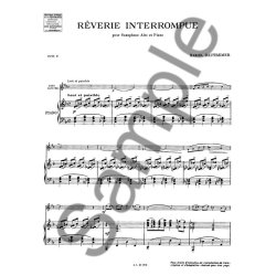 Marcel Dautremer: R&ecirc;verie Interrompue (Saxophone-Alto & Piano)