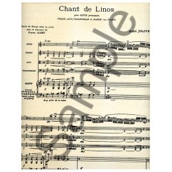 Andr&eacute; Jolivet: Chant de Linos (Quintet-Mixed)