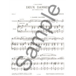 Jean Michel Defaye: 2 Danses (Trombone/Piano)