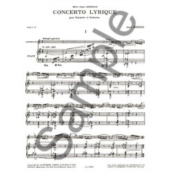 Alain Bernaud: Concerto Lyrique (Clarinet & Piano)