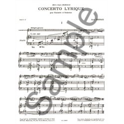 Alain Bernaud: Concerto Lyrique (Clarinet & Piano)