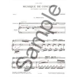Marius Constant: Musique de Concert (Saxophone-Alto & Piano)