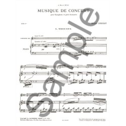 Marius Constant: Musique de Concert (Saxophone-Alto & Piano)