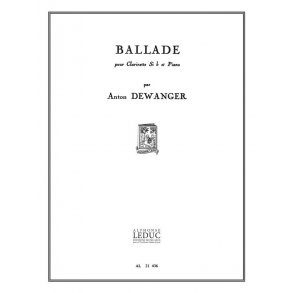 Anton Dewanger: Ballade Op.88 (Clarinet & Piano)