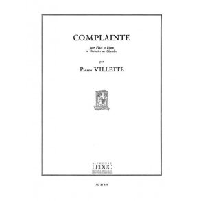 Pierre Villette: Complainte Op.19 (Flute & Piano)