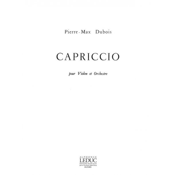 Pierre Max Dubois: Capriccio (Violin & Piano)