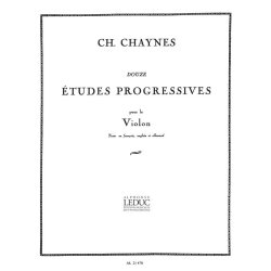 Charles Chaynes: 12 Etudes progressives (Violin solo)