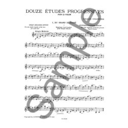 Charles Chaynes: 12 Etudes progressives (Violin solo)