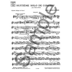 Raymond Gallois-Montbrun: Solos modernes de Concert No.8 (Violin & Piano)