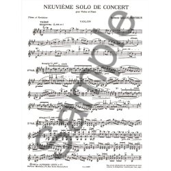 Raymond Gallois-Montbrun: Solos modernes de Concert No.9 (Violin & Piano)