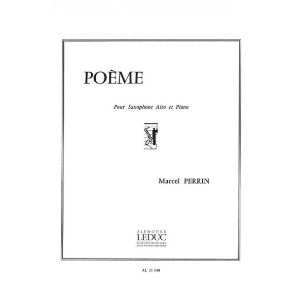 M. Perrin: Po&egrave;me (Saxophone-Alto & Piano)