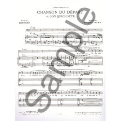 Jacques Ibert: Chansons De Don Quichotte No. 1 - Chanson Du Dpart