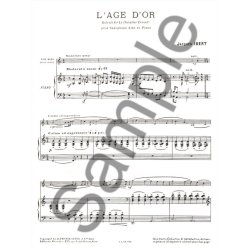 Jacques Ibert: L'Age d'Or (Saxophone-Alto & Piano)