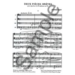Jeanine Rueff: 2 Pi&egrave;ces br&egrave;ves (Trombones 4)