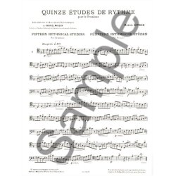 Marcel Bitsch: 15 Etudes de Rythme (Trombone solo)