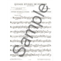 Marcel Bitsch: 15 Etudes de Rythme (Trombone solo)