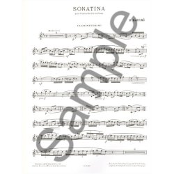 Bohuslav Martinu: Sonatina H.356 Pour Clarinette Et Piano