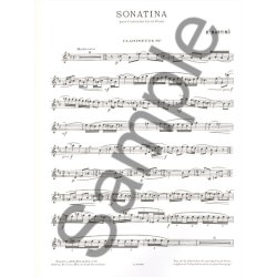 Bohuslav Martinu: Sonatina H.356 Pour Clarinette Et Piano