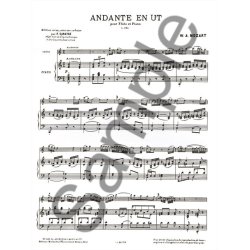 Wolfgang Amadeus Mozart: Andante KV315 in C major (Flute & Piano)