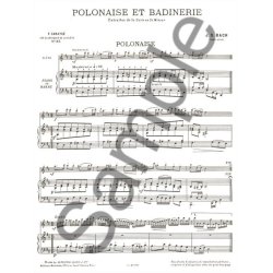 J.S. Bach: Polonaise Et Badinerie (Flute And Piano)