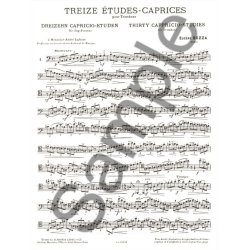 Eug&egrave;ne Bozza: 13 Etudes-Caprices de grand Difficult&eacute; (Trombone solo)