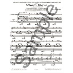 Jacques Ed. Barat: Chant slave (Clarinet & Piano)
