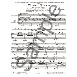 Jacques Ed. Barat: Chant slave (Clarinet & Piano)
