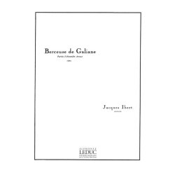 Jacques Ibert: Berceuse de Galiane (med) (Voice & Piano)